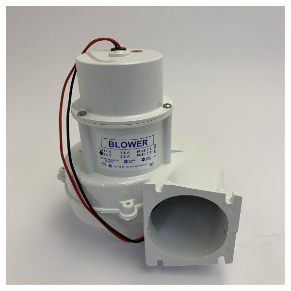 R.I.NA. Marine Gas Extractor 24V - Centrifugal Blower for Bilge and Engine Room 