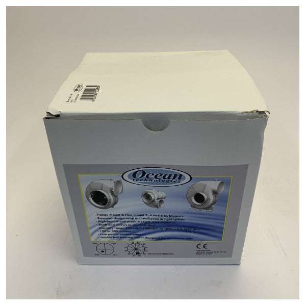 R.I.NA. Marine Gas Extractor 24V - Centrifugal Blower for Bilge and Engine Room 