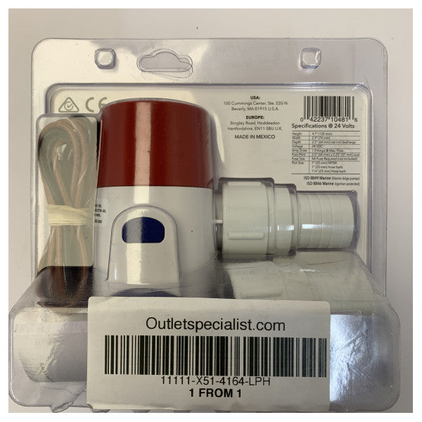 Rule 1100 Pompa tal-Bilge 4164 LPH - Pompa Sottomerġibbli Marittima 