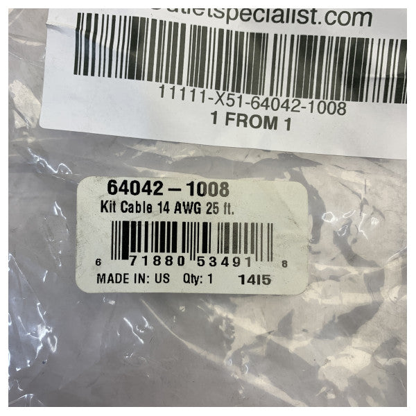 Câble d'extension pour électronique marine Jabsco - 7,6 m 25 ft - multi-conducteurs 