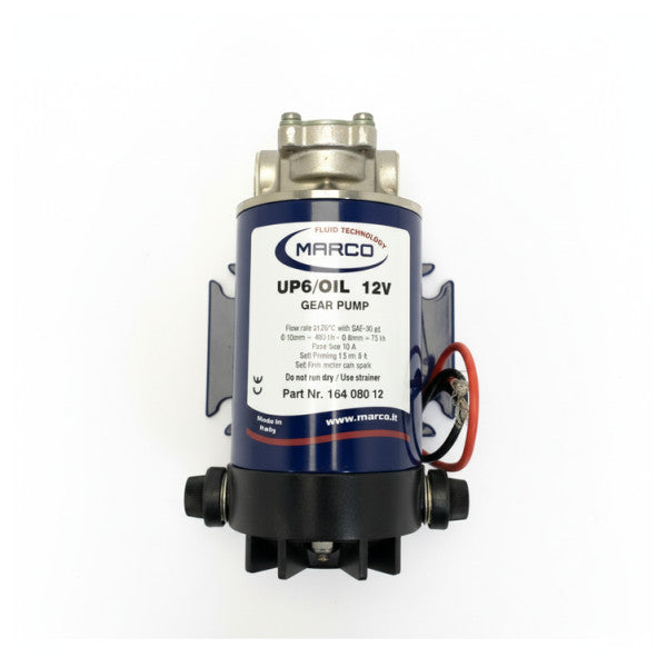 Pompa do transferu oleju Marco UP6-OIL-12V - 8 l/min - 4 bar - 12V - Mosiądz 