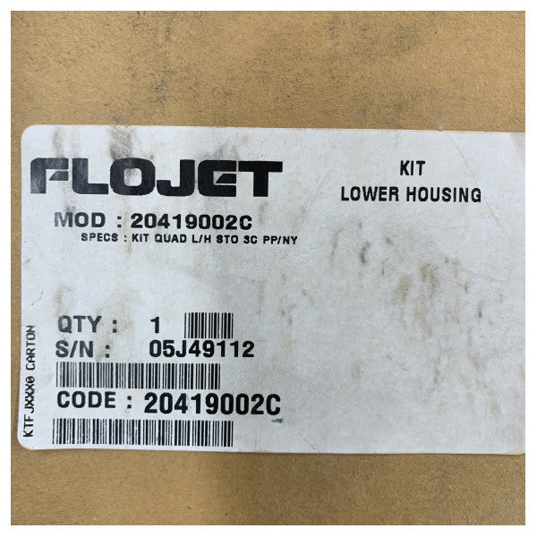 Kit tar-Ras tal-Pompa Flojet 20419-002 - 4305/4325 - Assemblaġġ Komplet tal-Korp tal-Pompa 