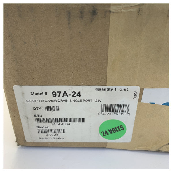 Rule 97A-24M bruser-bundvandspumpesystem 500 GPH 24V 