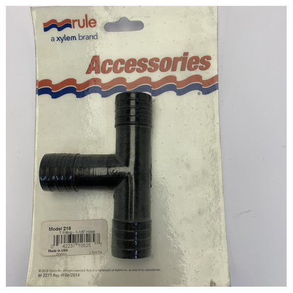 Rule 216 1-1/8inch - 29mm marine slange T-stykke 