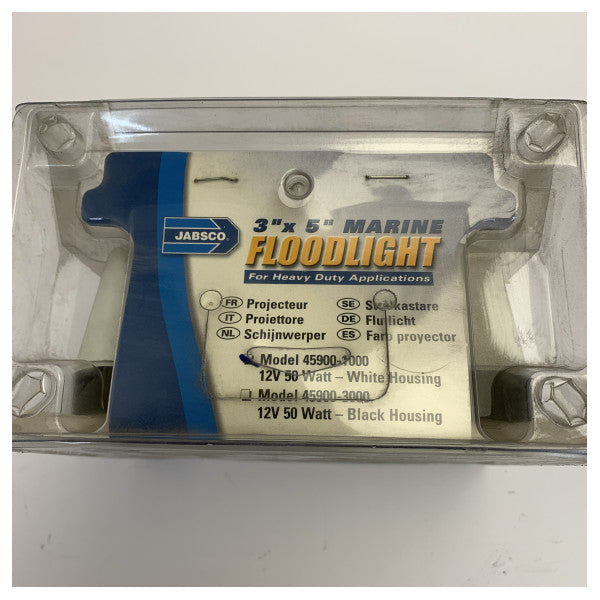 Jabsco 45900-1000 Marine Searchlight 5-Inch 12V Halogen Floodlight - New