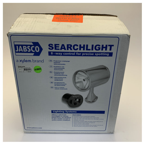 Jabsco 62040-4006 Marine Spotlight - 7-Inch Chrome Fixed Mount Searchlight - 24V 