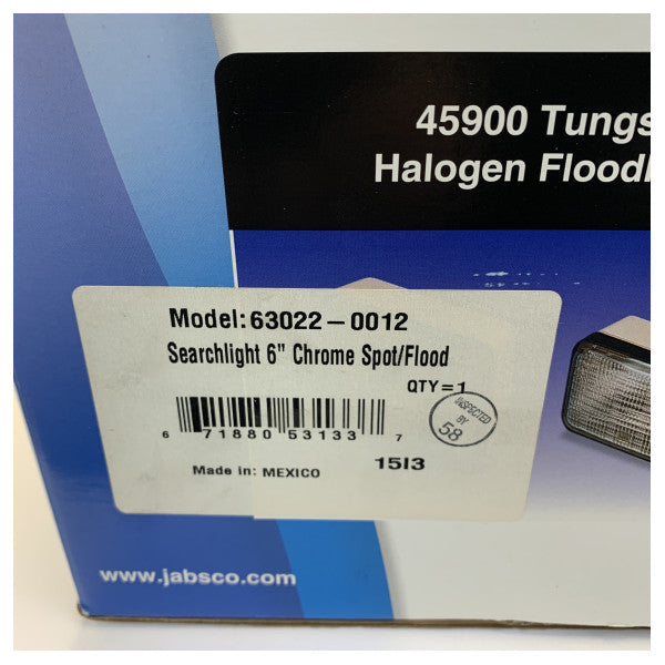 Jabsco Marine Spotlight 6\" Krom 12/24V Spot-Flod Ytmontering - 63022-0012 
