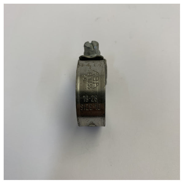 ABA 19x28mm Slangeklips 304 Rustfritt Stål Marine Kvalitet - 64400028S 