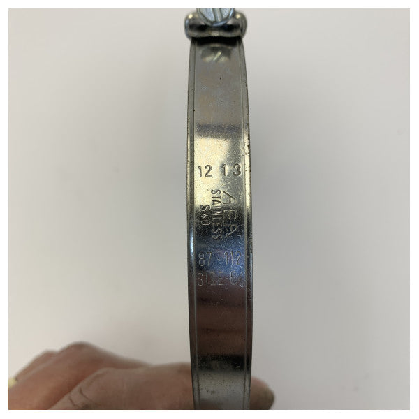 ABA 304 rustfritt stål slangeklips 87-112mm - Marine Grade Yacht Hardware 