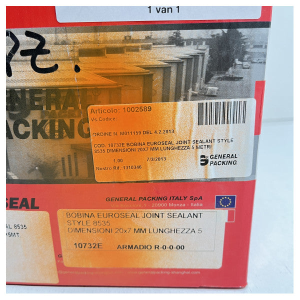 O Euroseal 1002589 da General Packing é um material de vedação de alta qualidade