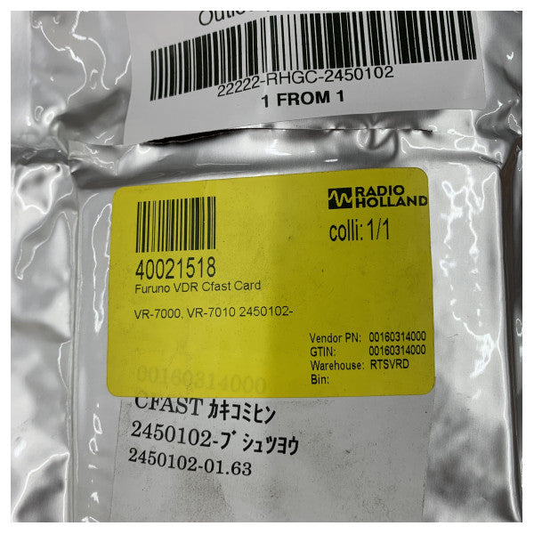 Furuno CFast Card 1gb per VR-7000 & VR-7010 VDR - 2450102 