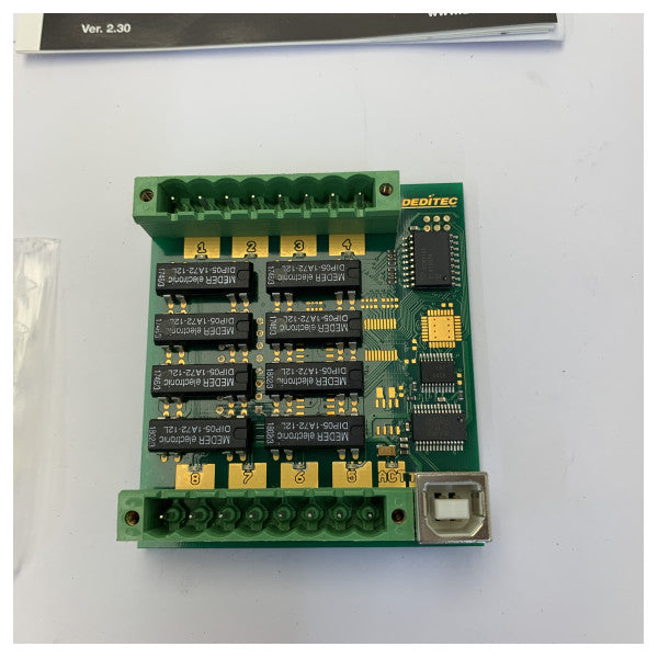 Deditec USB-RELAIS-8_B 8-kanals USB reléutgangsmodul - Ny 