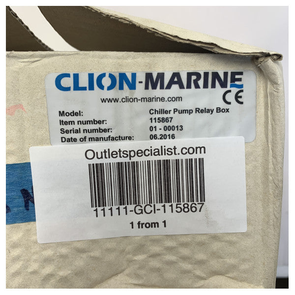 Clion Marine Chiller Pump Relais kutija - 115867