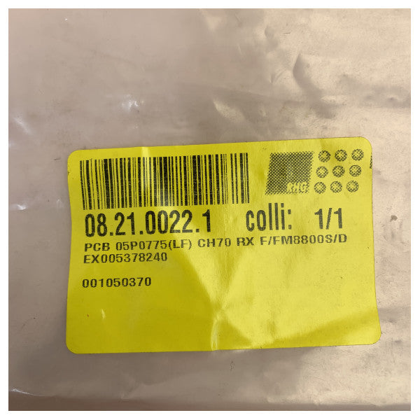 PCB Furuno CH70-RX para rádio VHF FM-8800S/D - Peça 05P0775(LF) MX2 