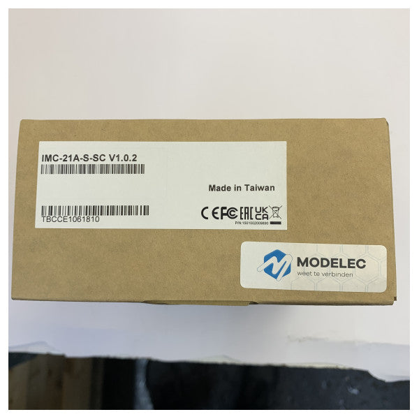Convertitore media Moxa IMC-21A-S-SC Industrial Ethernet-to-Fiber 10/100BaseT(X) a 100BaseFX 