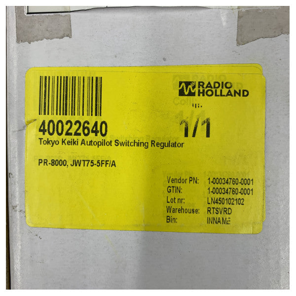 Tokyo Keiki PR-8000 - JWT75-5FF/A - Τροφοδοτικό Ρυθμιστή Εναλλαγής Αυτόματου Πιλότου 