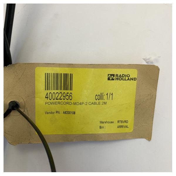 G&D Power Cord MD4P-2 | 4-nastainen Mini-DIN-merikaapeli 2 m 