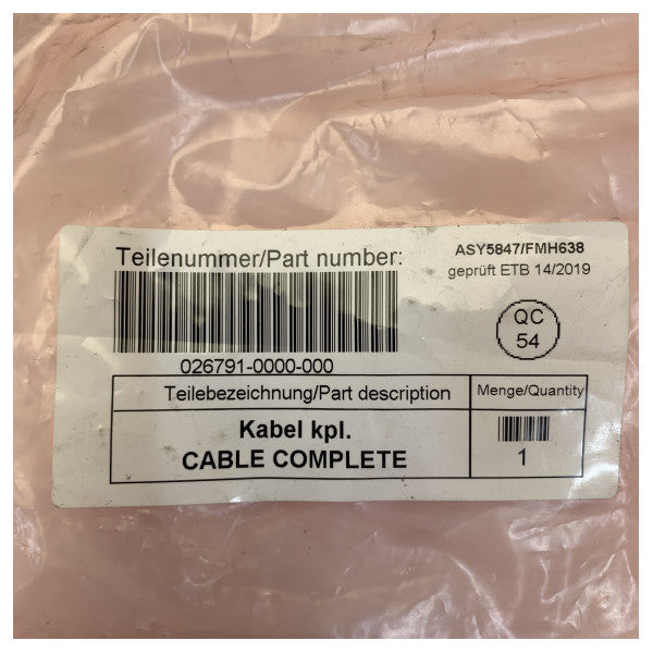 Sperry Marine NAVIGAT X MK1 Kreiselkompass-Hauptkabelbaum - 026791-0000-00 