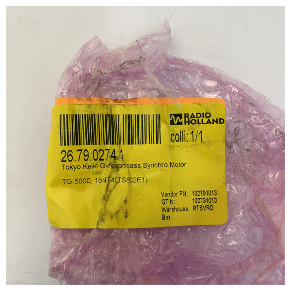 Tokyo Keiki TG-5000 Gyrocompass Synchro Motor 15NT4 (TS802E1) Navigation Part