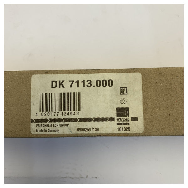 Rittal DK 7113.000 Earth Rail 450mm 200A Horizontal Copper Busbar