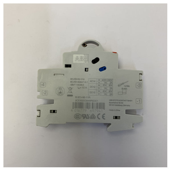 ABB S2C-H6-11R Auxiliary Contact 1NO/1NC for DIN Rail Mounting
