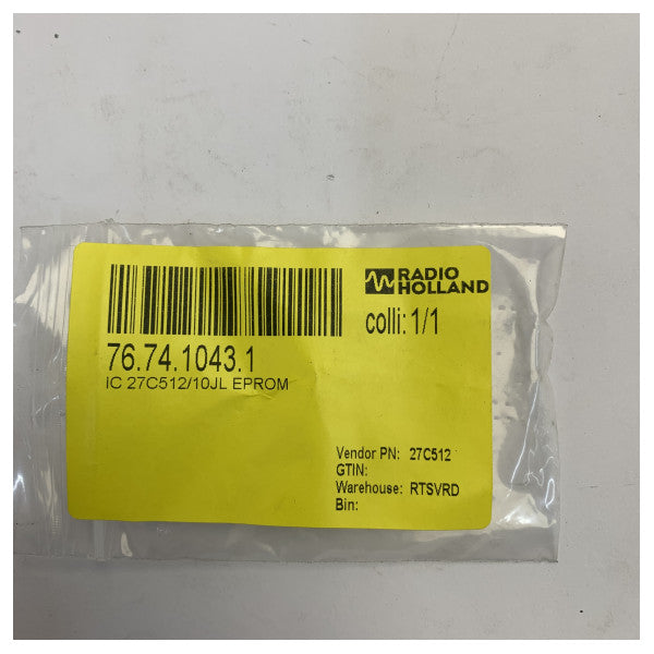 STMicroelectronics M27C512-10F1 EPROM IC Memoria no volátil de 512 Kb 27C512-10JL 