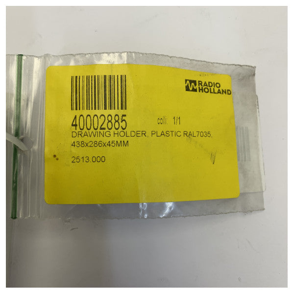 Rittal SZ 2513000 Plastik Kablo Planı Cebi DIN A3 Yatay - RAL 7035 