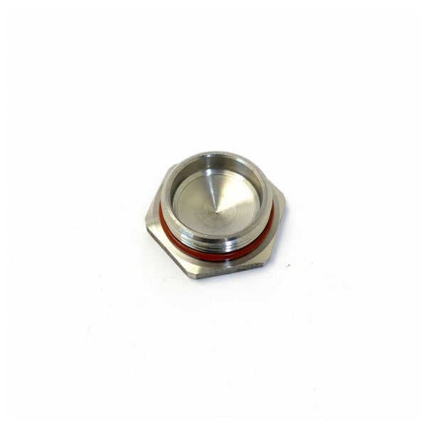 Hummel M25x1.5 V-INOX -sulkutulppa VMQ-silikonitiivisteellä - ruostumaton teräs 