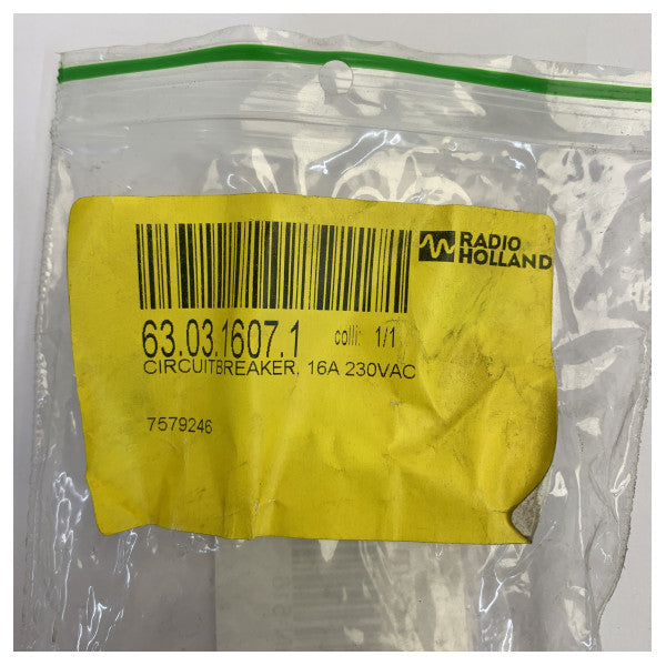Hager MHN516 automatsikring 16A 1P+N 230V - marint elektrisk udstyr 