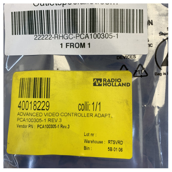 Hatteland PCA100305-1 Rev.3 Advanced Video Controller Adapter Board - Marine Ele 