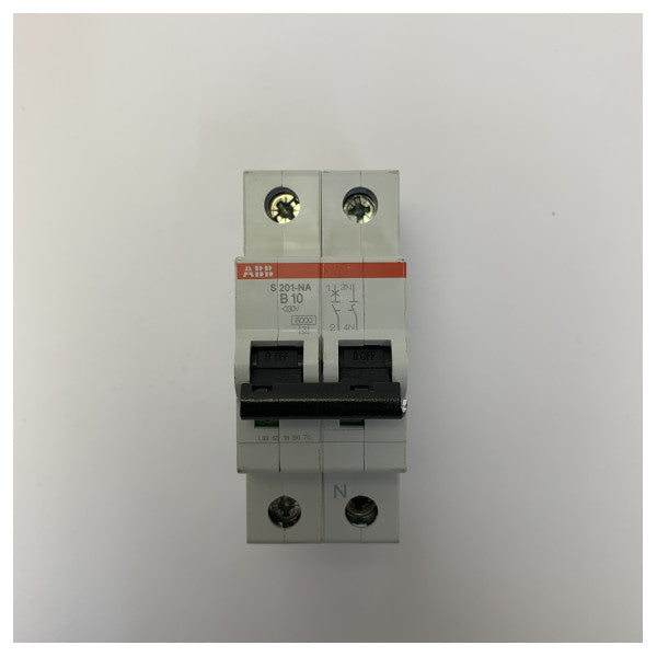 ABB S201-B10NA Miniatür Devre Kesici 1P+N B-Karakteristik 10A 