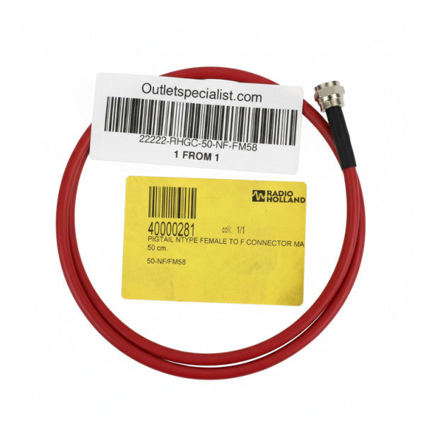 كابل Coaxial Pigtail N-Type أنثى إلى F-Type ذكر 50 سم RG58 