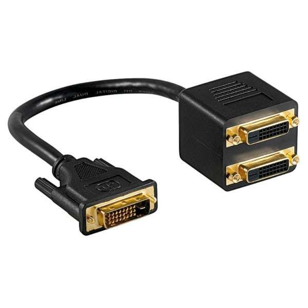 Digitus DVI-I Dual Link Video Splitter Adaptörü Y-Kablo 20cm - AK-320401-002-S 