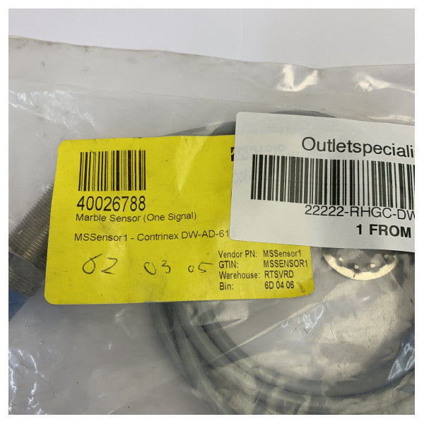 Marble MSSensor1 Inductive Sensor - Contrinex DW-AD-613 Marine Position Sensor