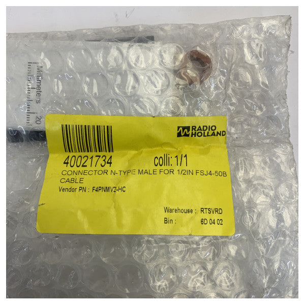 Conector RF Heliax Tipo N Macho Tipo de soldar F4PNMV2-HC 