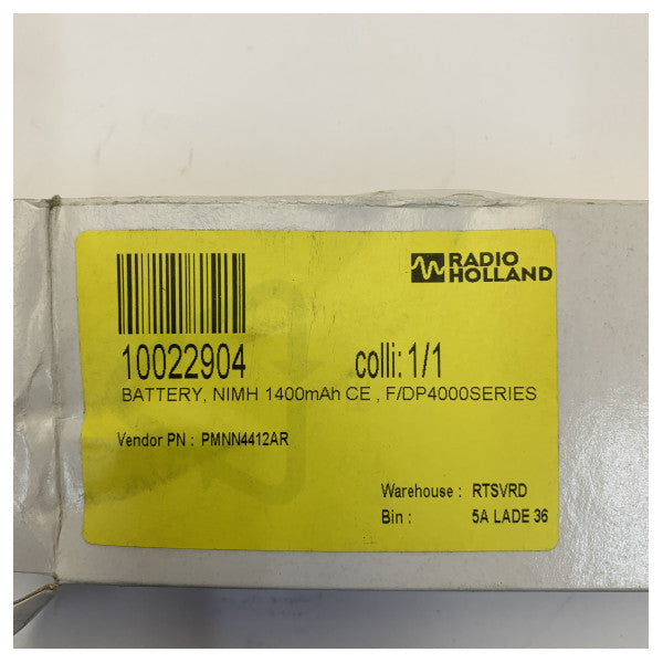 Motorola PMNN4412AR NiMH-batteri 1400mAh til DP2000- og DP4000-serien 