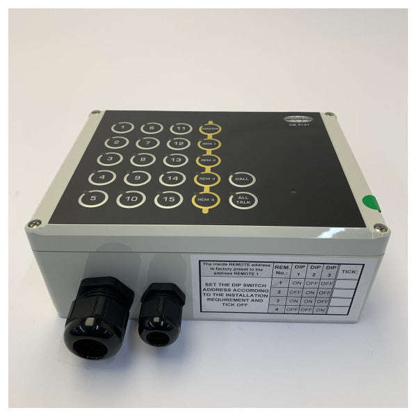 Phontech ICS-6200 マリンインターコム W.T. リモートステーション 3131 | 15回線 