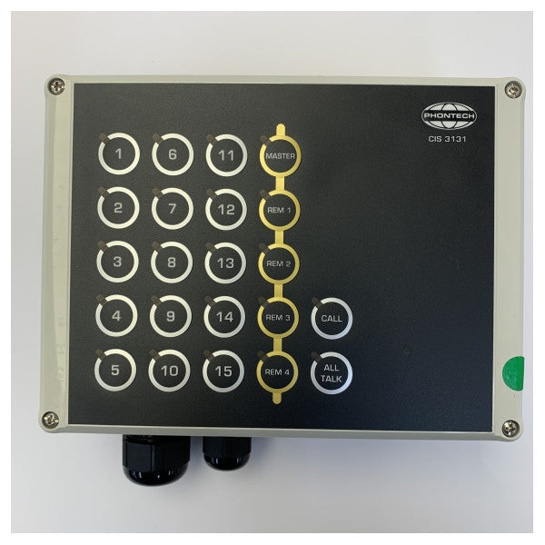 Phontech ICS-6200 Marine Intercom W.T. Fjärrstation 3131 | 15 linjer 