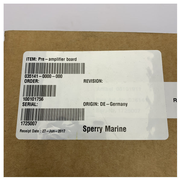 Sperry Marine NAVIKNOT 350E/600SE speedlogg förförstärkarkretskort 035141 