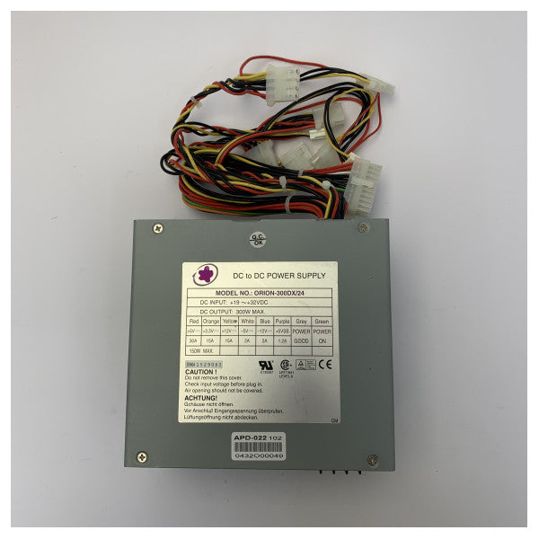 Orion 300DX/24 ATX DC/DC strømforsyning 300W 24VDC til 12V/2A - Industriel marine 