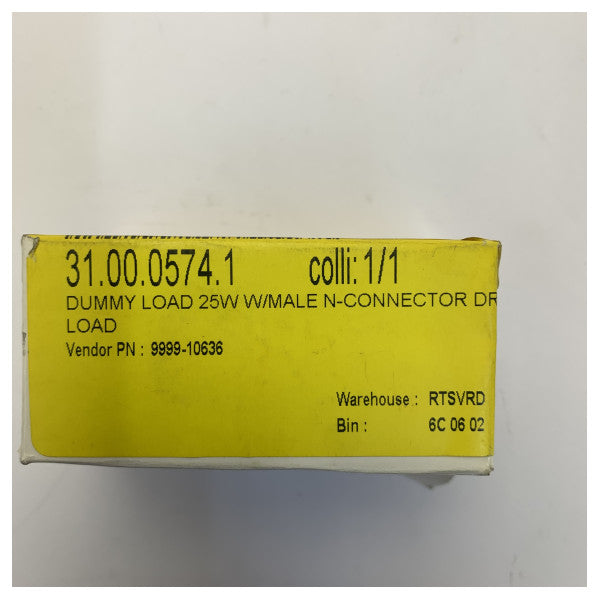 Bird 25W Dry Dummy Load RF-terminaatio - N-tyypin uros - 31.00.0574.1 