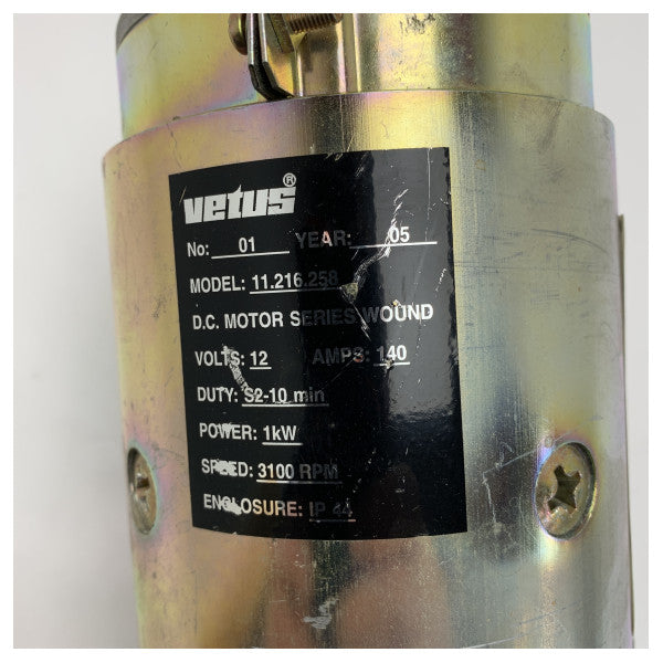 Vetus Acero Inoxidable 1000W 12V Cabrestante 