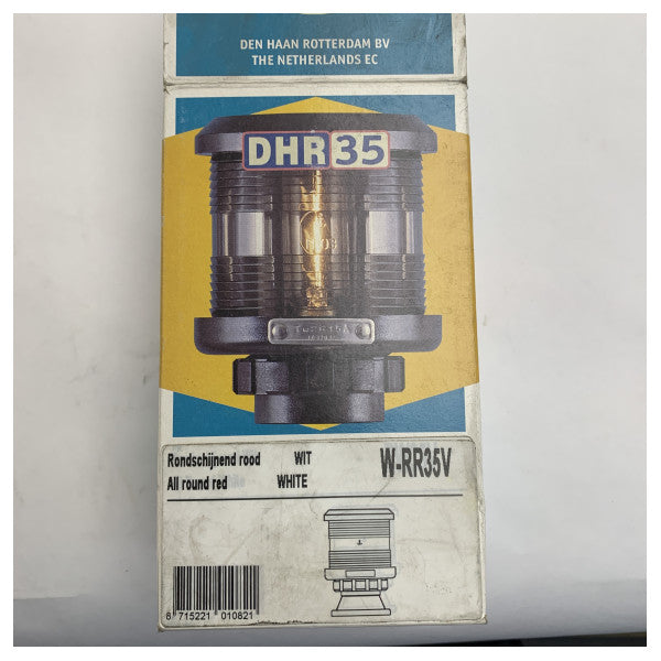 Vetus DHR W-RR35V RÖD Marin navigationsljus Vit 12/24V 