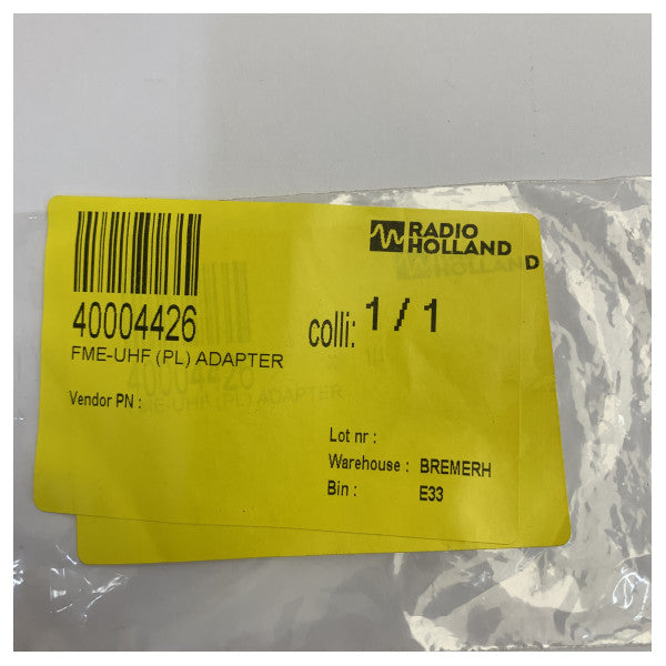 Adaptador coaxial RF FME macho para UHF macho (PL-259) para rádio marítima 