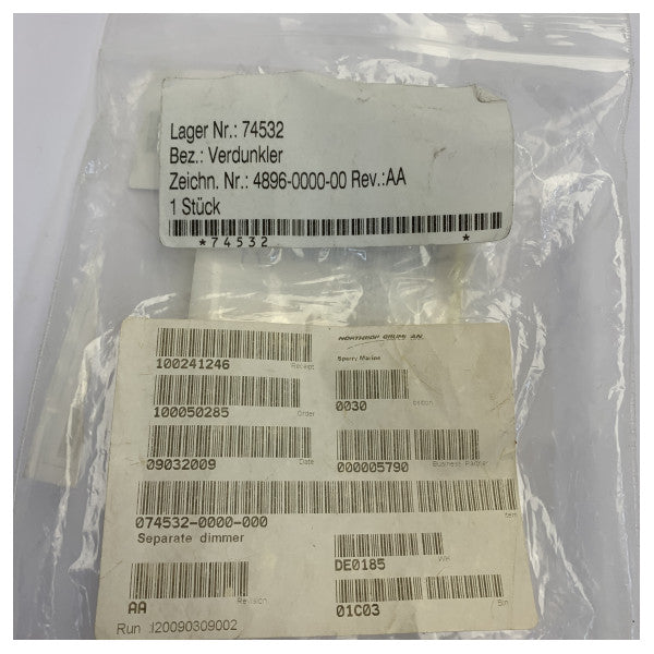 Marine High-Power Rheostat Potentiometer Kit - 074532 - Unused Electrical Component 