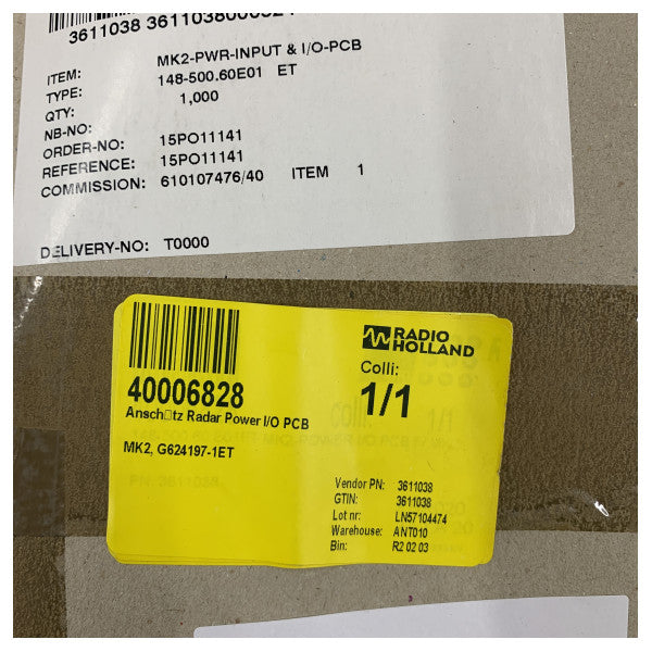 Raytheon 148-500-60E01 Placa de control electrónico marino 148-500.60-00B 