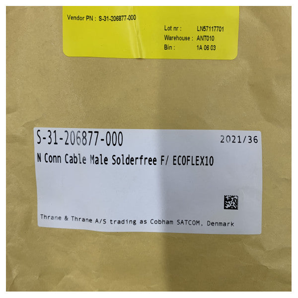 Cobham S-31-206877-000 RF Ομοαξονικός Σύνδεσμος 