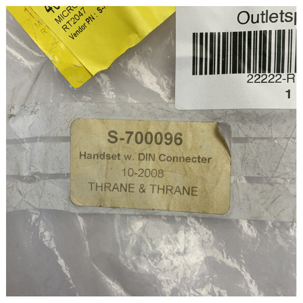 Thrane and Thrane S-700096 mikrotelefon s DIN konektorom za RT2047 VHF 