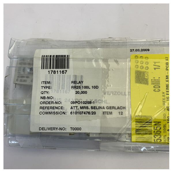 ZETTLER RR25-100L-10D Electrical Relay for Marine and Industrial Use 