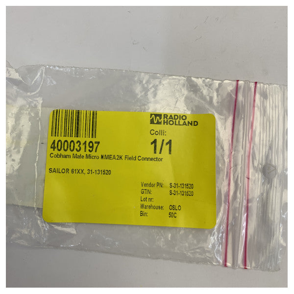 Cobham 406100-934 Deniz Elektroniği Konnektörü 